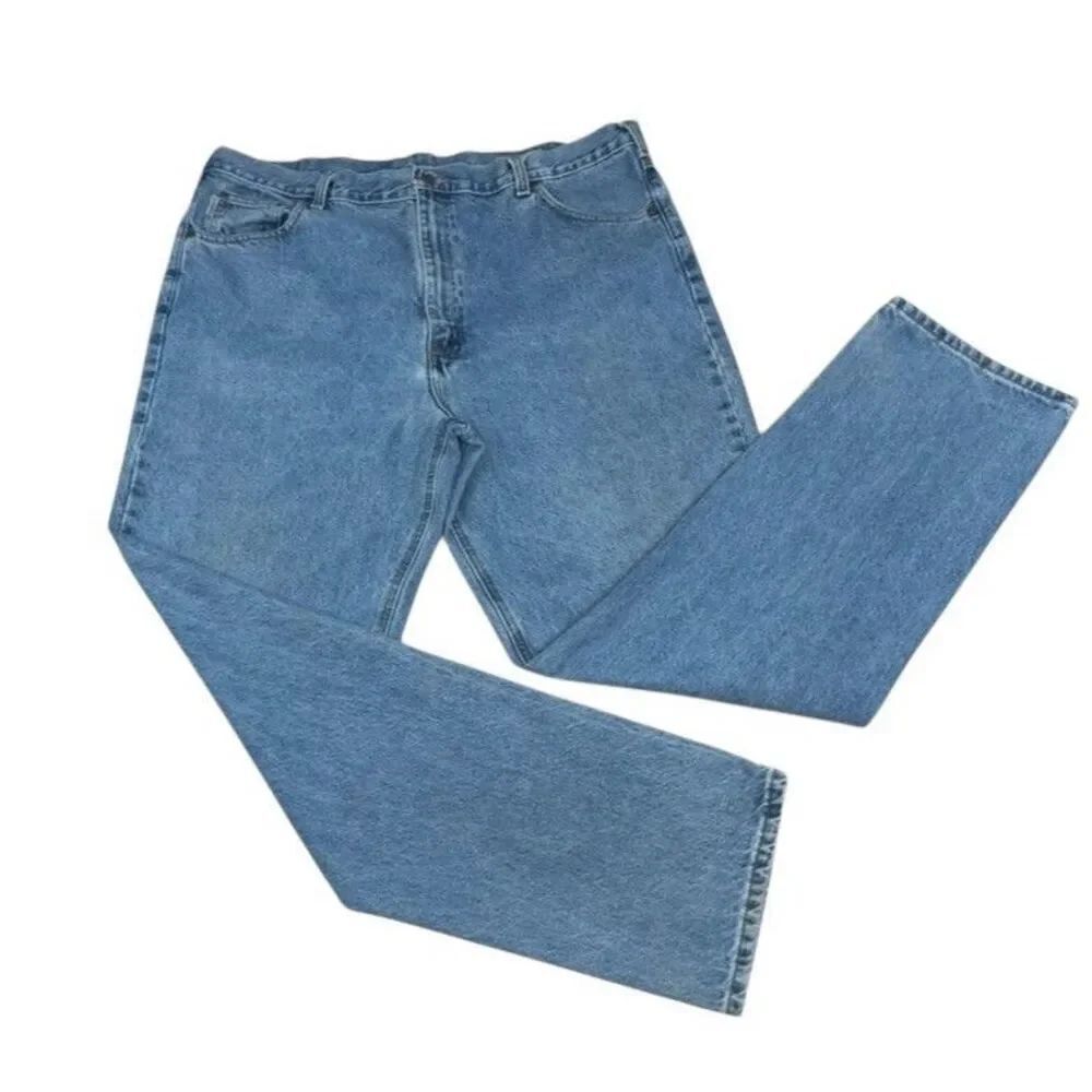 Carhartt 132936 Men’s Relaxed Fit Jeans 42x36 Blue Denim Straight Leg Workwear